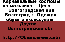Карнавальные костюмы на мальчика. › Цена ­ 300 - Волгоградская обл., Волгоград г. Одежда, обувь и аксессуары » Другое   . Волгоградская обл.